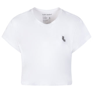 LIV Golf | Women's Crop Tee - White