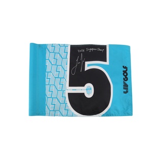 Joaquin Niemann LIV Golf Singapore 2025 Autographed Inscribed Hole #5 Pin Flag