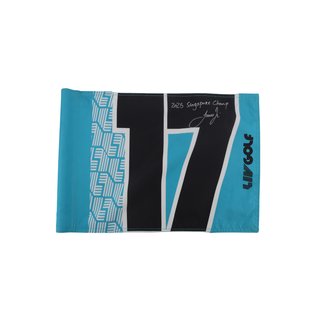 Joaquin Niemann LIV Golf Singapore 2025 Autographed Inscribed Hole #17 Pin Flag