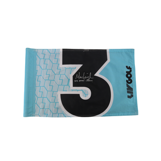 Marc Leishman LIV Golf Miami 2025 Autographed Inscribed Hole #3 Pin Flag