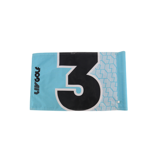Marc Leishman LIV Golf Miami 2025 Autographed Inscribed Hole #3 Pin Flag