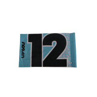 Marc Leishman LIV Golf Miami 2025 Autographed Inscribed Hole #12 Pin Flag