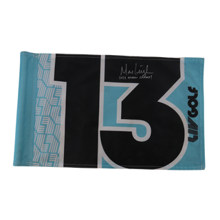 Marc Leishman LIV Golf Miami 2025 Autographed Inscribed Hole #13 Pin Flag