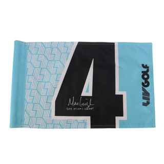 Marc Leishman LIV Golf Miami 2025 Autographed Inscribed Hole #4 Pin Flag