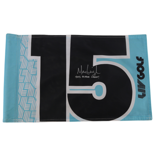 Marc Leishman LIV Golf Miami 2025 Autographed Inscribed Hole #15 Pin Flag
