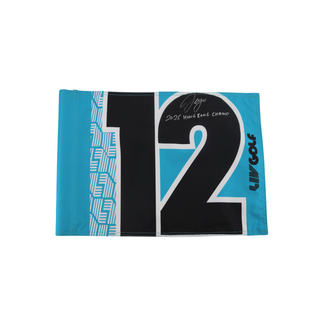 Sergio Garcia LIV Golf Hong Kong 2025 Autographed Inscribed Hole #12 Pin Flag