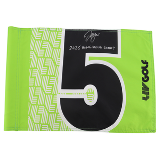 Sergio Garcia LIV Golf Hong Kong 2025 Autographed Inscribed Hole #5 Pin Flag
