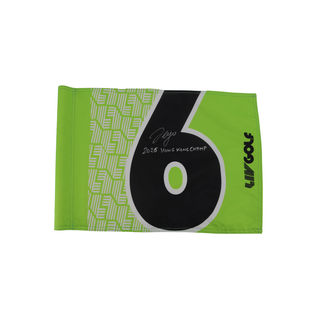 Sergio Garcia LIV Golf Hong Kong 2025 Autographed Inscribed Hole #6 Pin Flag