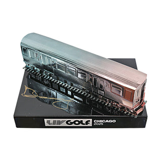 Dean Burmester LIV Golf Chicago 2025 Autographed L/E 20 of 60 Event Tee Marker (CX Auth)