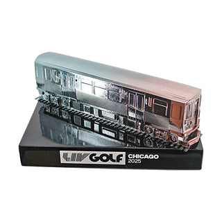 Dean Burmester LIV Golf Chicago 2025 Autographed L/E 11 of 60 Event Tee Marker (CX Auth)