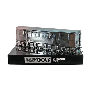 Dean Burmester LIV Golf Chicago 2025 Autographed L/E 14 of 60 Event Tee Marker (CX Auth)