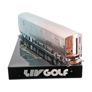 Dean Burmester LIV Golf Chicago 2025 Autographed L/E 3 of 60 Event Tee Marker (CX Auth)