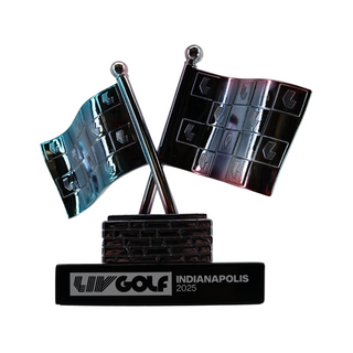 Sebastian Munoz LIV Golf Indianapolis 2025 Autographed L/E 17 of 60 Tee Marker