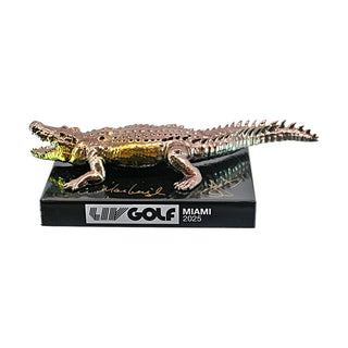 Team Ripper LIV Golf Miami 2025 Autographed L/E 4 of 60 Commemorative Tee Marker (CX Auth)