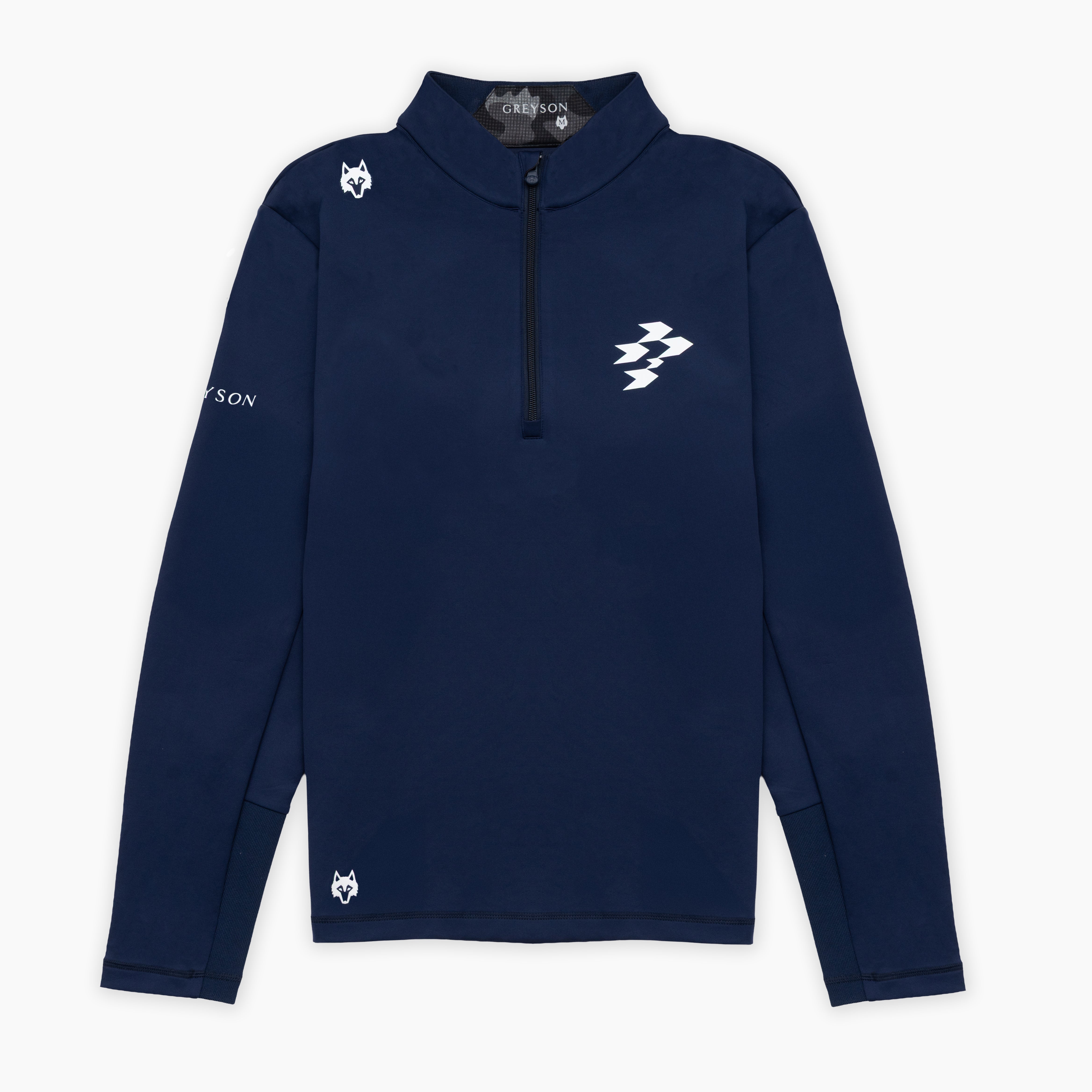 PULL 1/4 ZIP GREYSON Wolf Tails Sequoia, taille : S. Golf PULL 1/4 ZIP GREYSON Wolf Tails Sequoia, taille : S. Golf